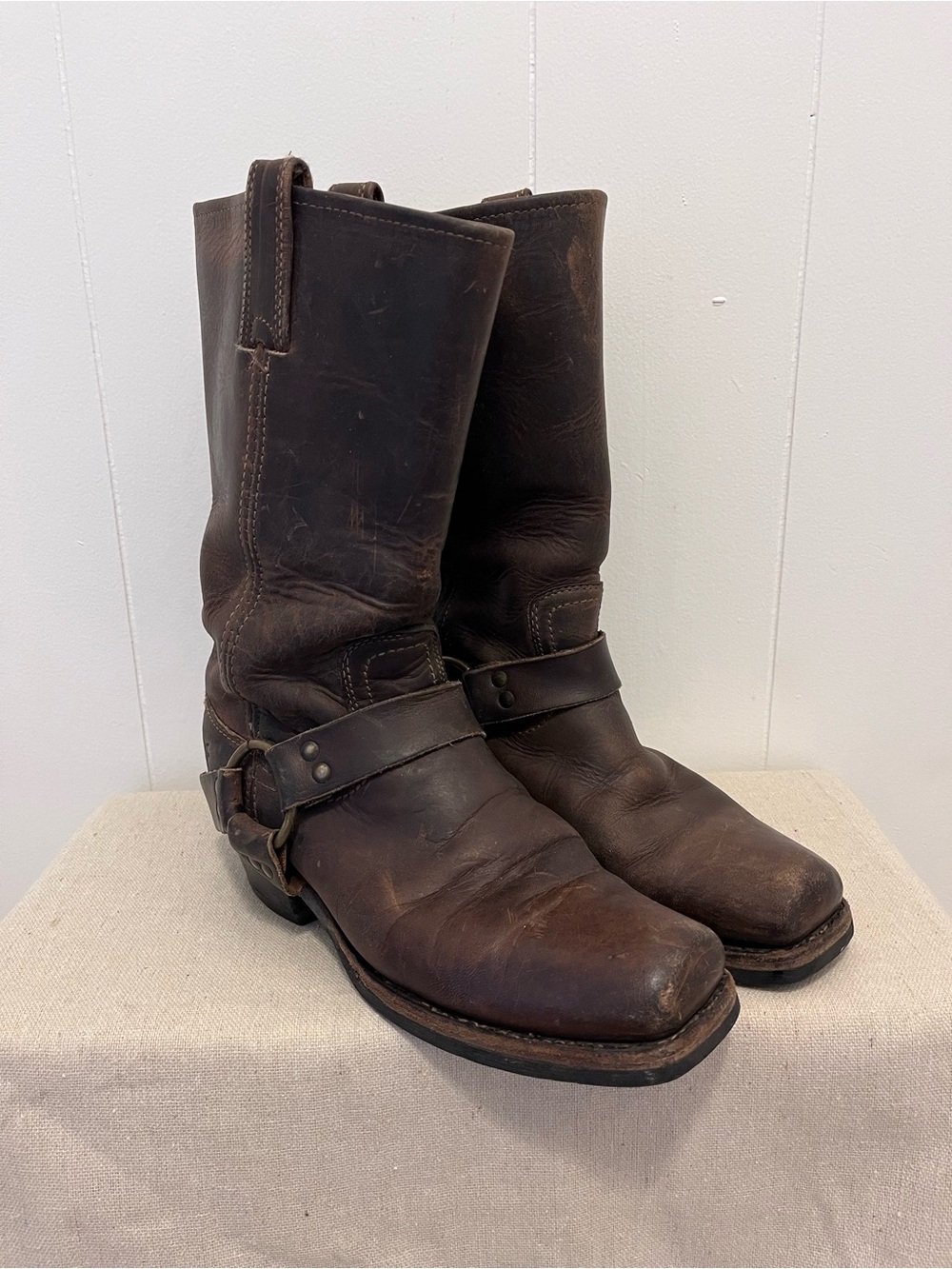Frye Harness 12R Brown Boots